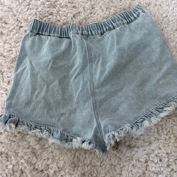 Light Blue Denim Women Shorts - Picture 2 of 2